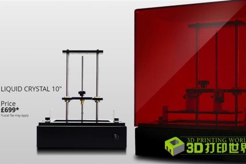 仅售449英镑 基于液晶技术的日光光固化3D打印机