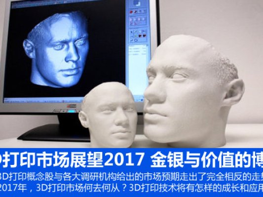 3D打印市场展望2017：金银与价值的博弈